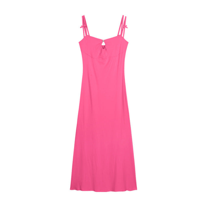 Double-shoulder Strap Sling Waist-tight Slim And Sexy Hip-wrapped Fishtail Dress SuzyFlo