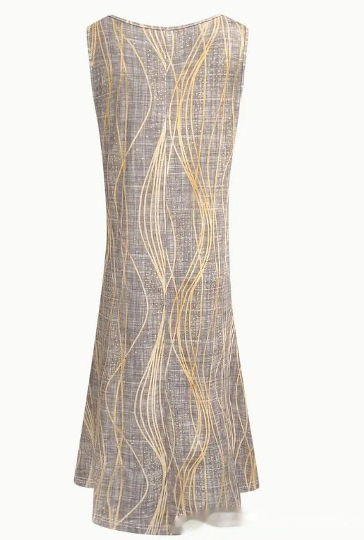 Women's Printing Plus Size Vest Dress SuzyFlo