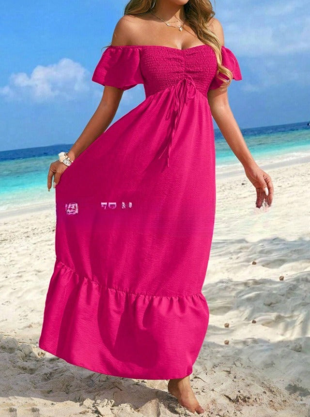 Beach Strapless Sexy Women's Clothing Dress