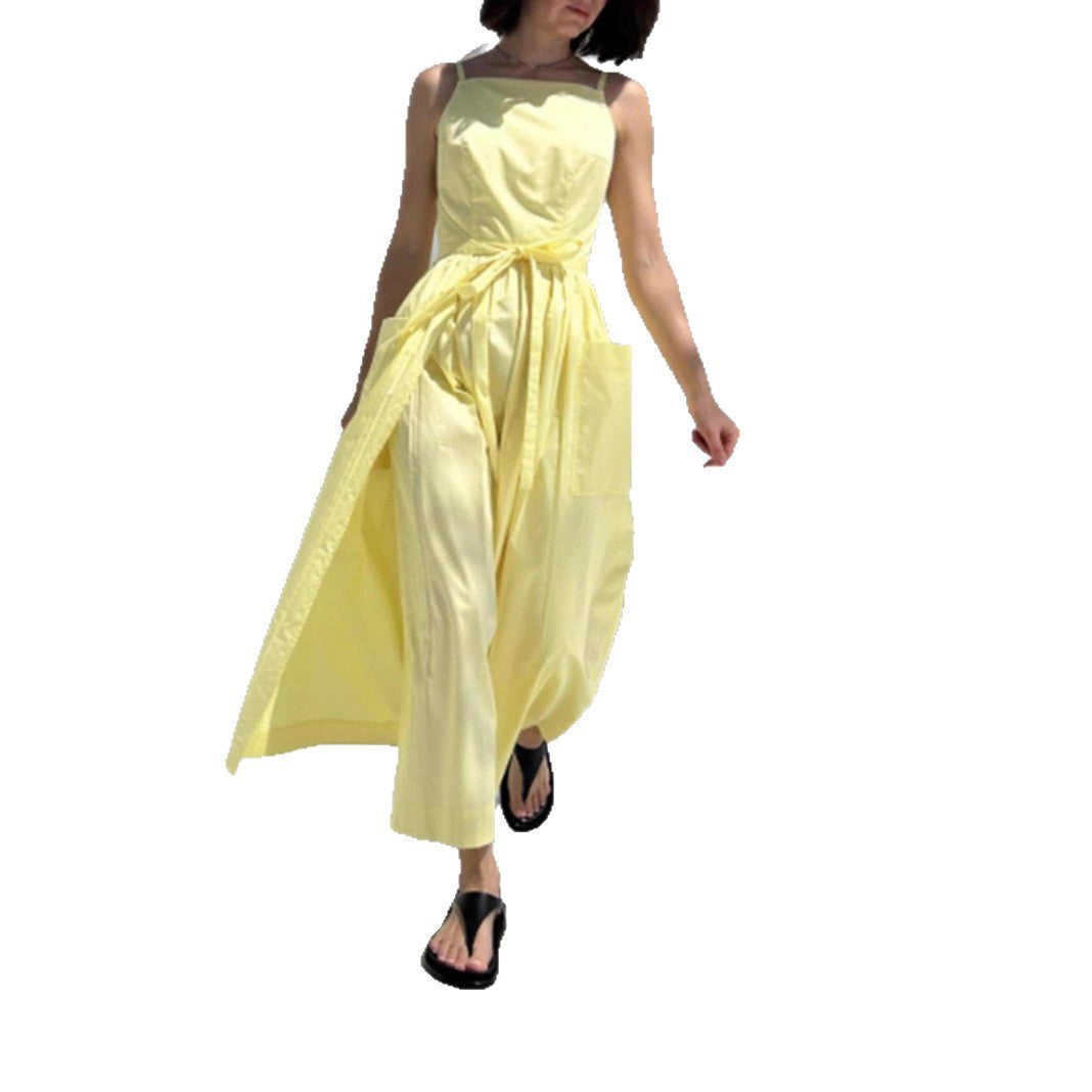 Female Solid Color Casual Sleeveless Fashion Dress