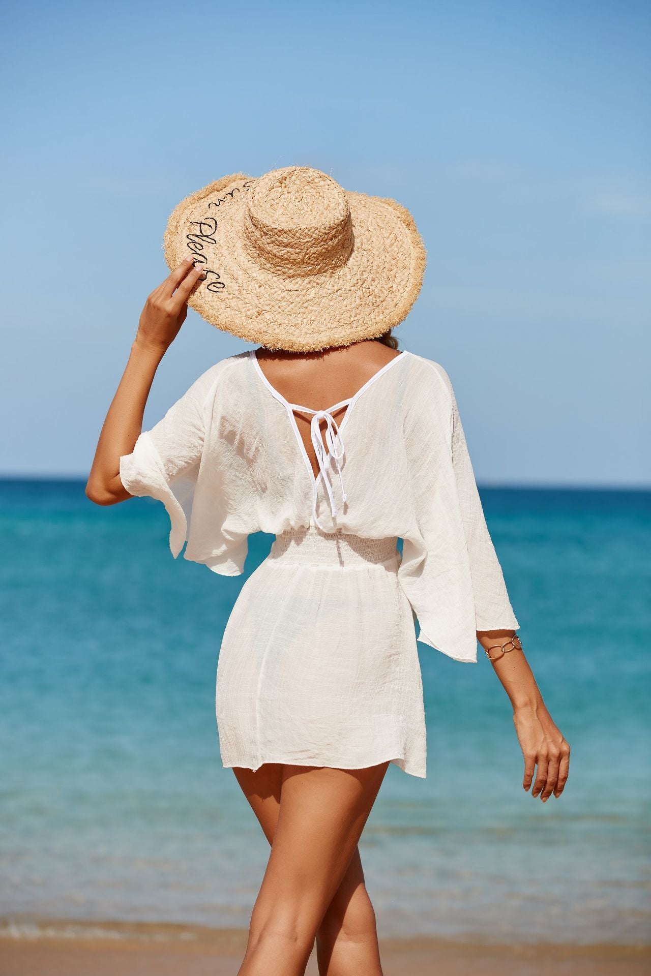 Holiday Hot Spring Sexy Backless Jumpsuit Skirt