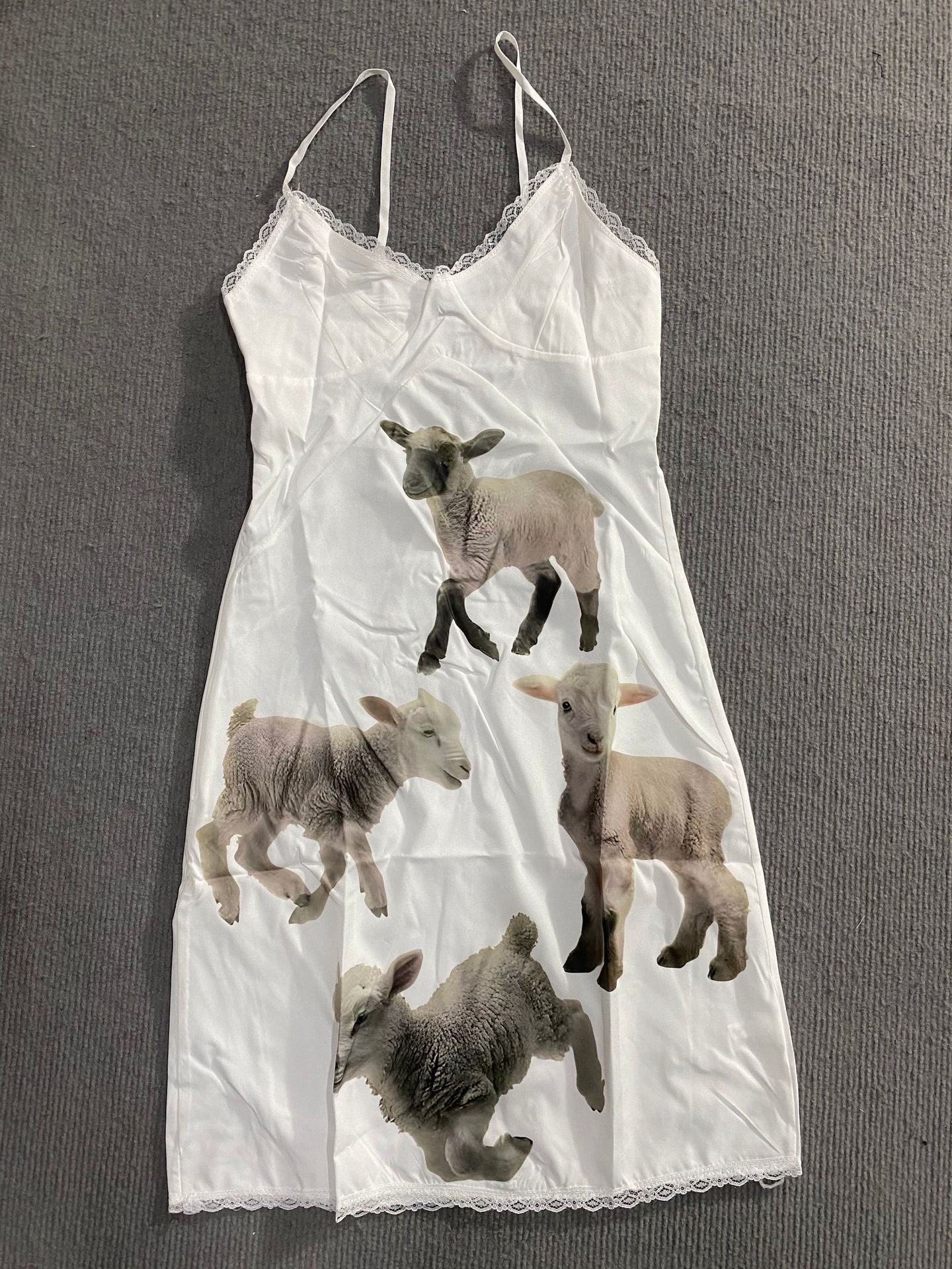 Atmosphere Shaun Lamb Print Female Dress