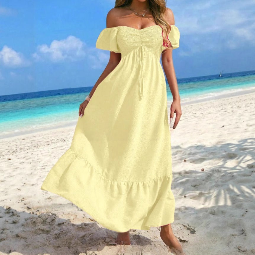 Beach Strapless Sexy Women's Clothing Dress