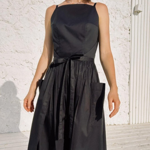 Female Solid Color Casual Sleeveless Fashion Dress