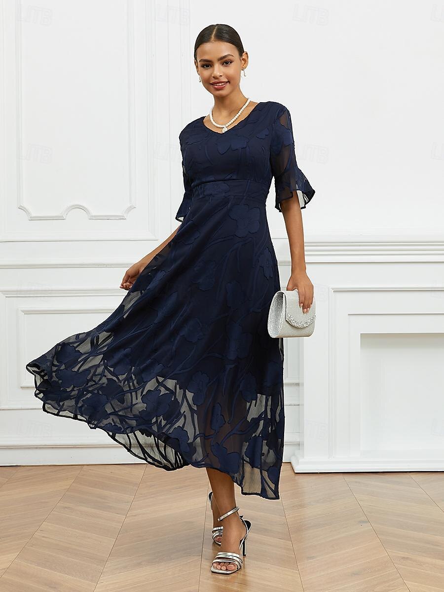 Large Swing Fashionable Elegant V-neck Elegant Dress