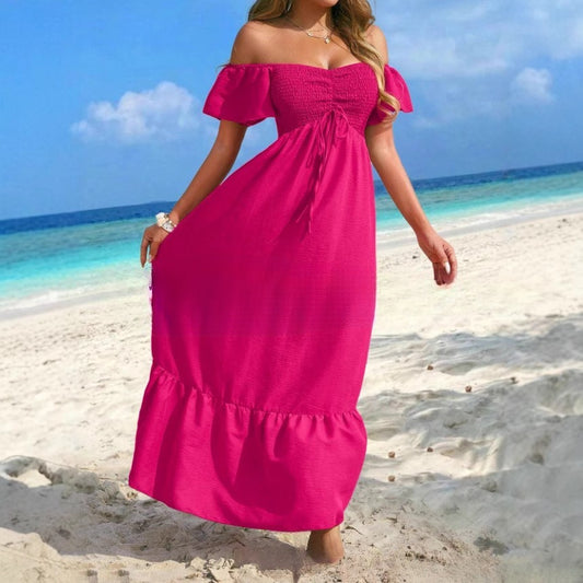 Beach Strapless Sexy Women's Clothing Dress