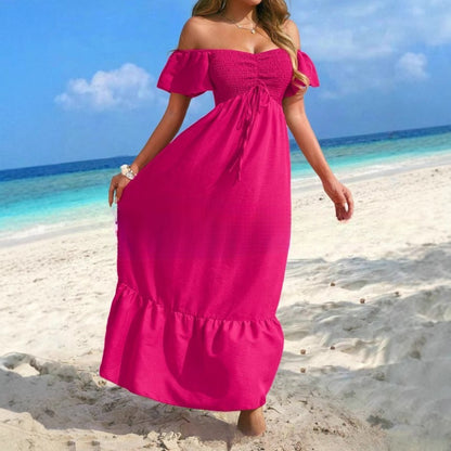 Beach Strapless Sexy Women's Clothing Dress