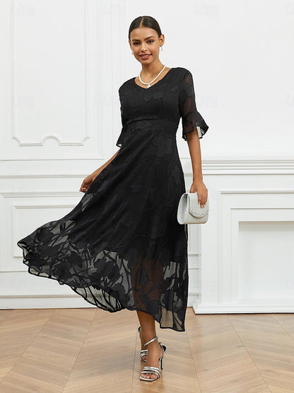 Large Swing Fashionable Elegant V-neck Elegant Dress