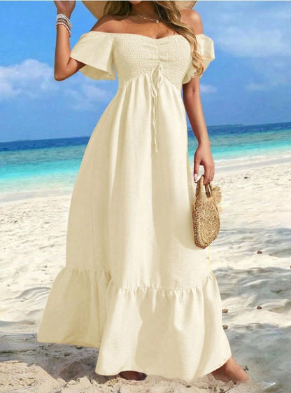Beach Strapless Sexy Women's Clothing Dress