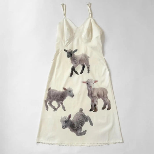 Atmosphere Shaun Lamb Print Female Dress