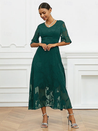 Large Swing Fashionable Elegant V-neck Elegant Dress